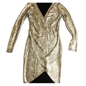 Long Sleeve Symphony Wrap Dress